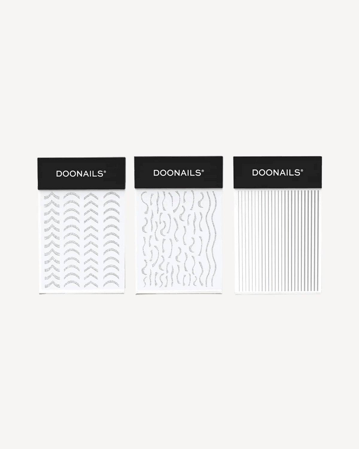 Nagelsticker Set – Silver Edition