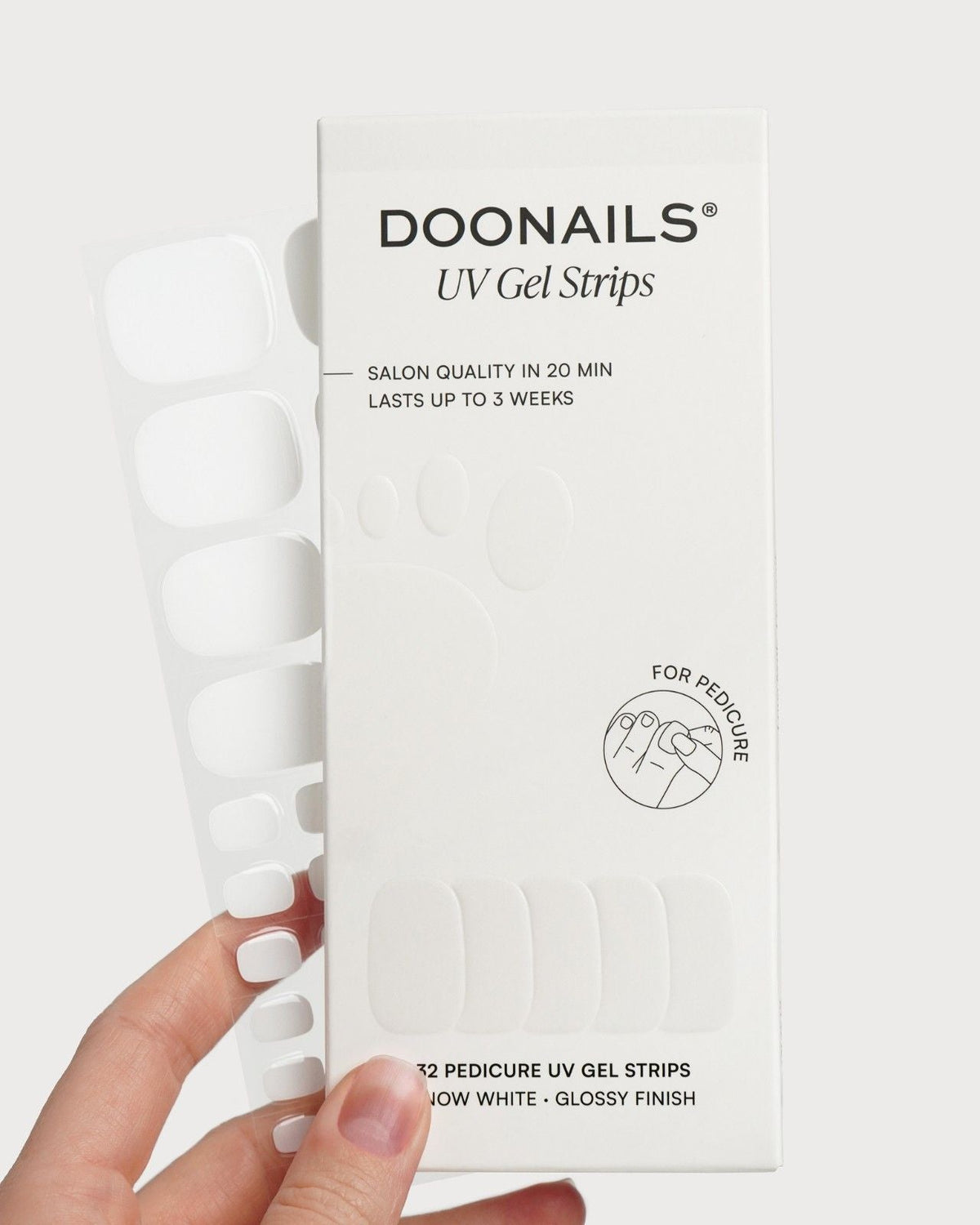 Snow White Pediküre UV Gel Strips