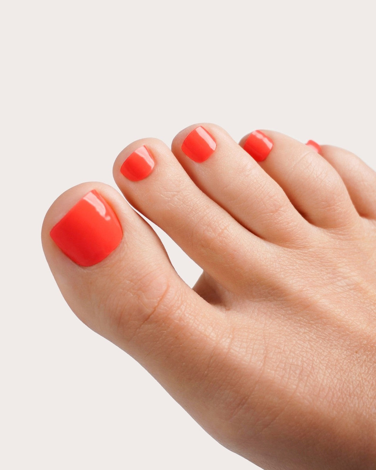 Sunset Coral Pediküre UV Gel Strips