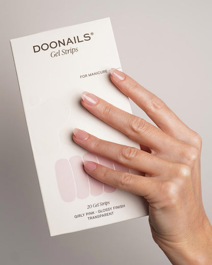 Girly Pink UV Gel Strips