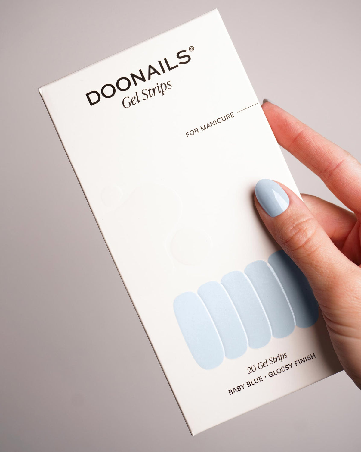 Baby Blue UV Gel Strips