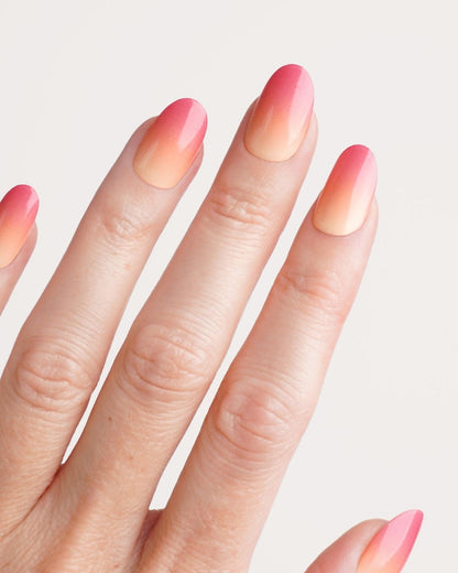 Orange Pink Ombre UV Gel Strips