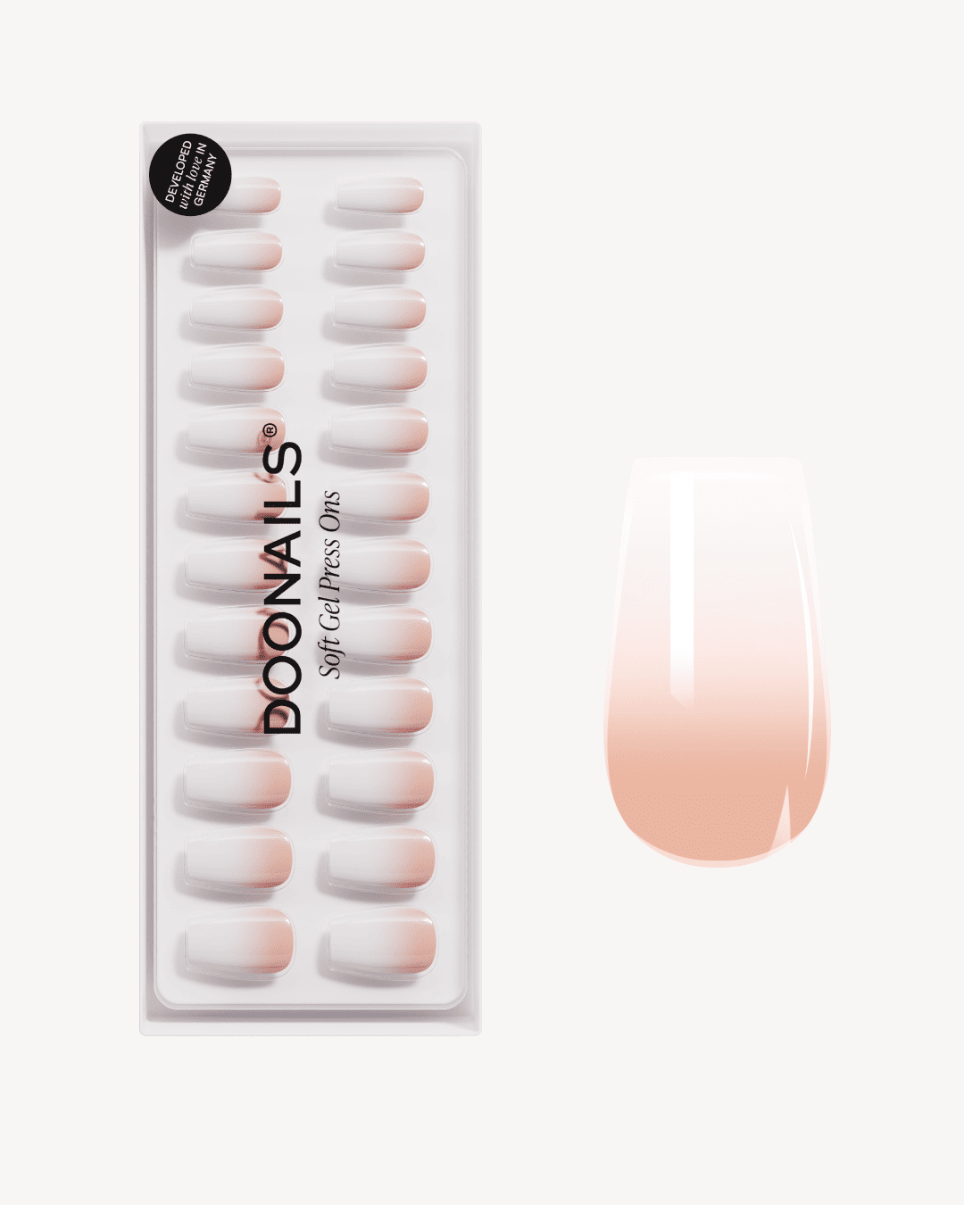 Babyboomer Short Coffin Soft Gel Press Ons