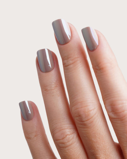 Cashmere Glow Extra Short Square Soft Gel Press Ons