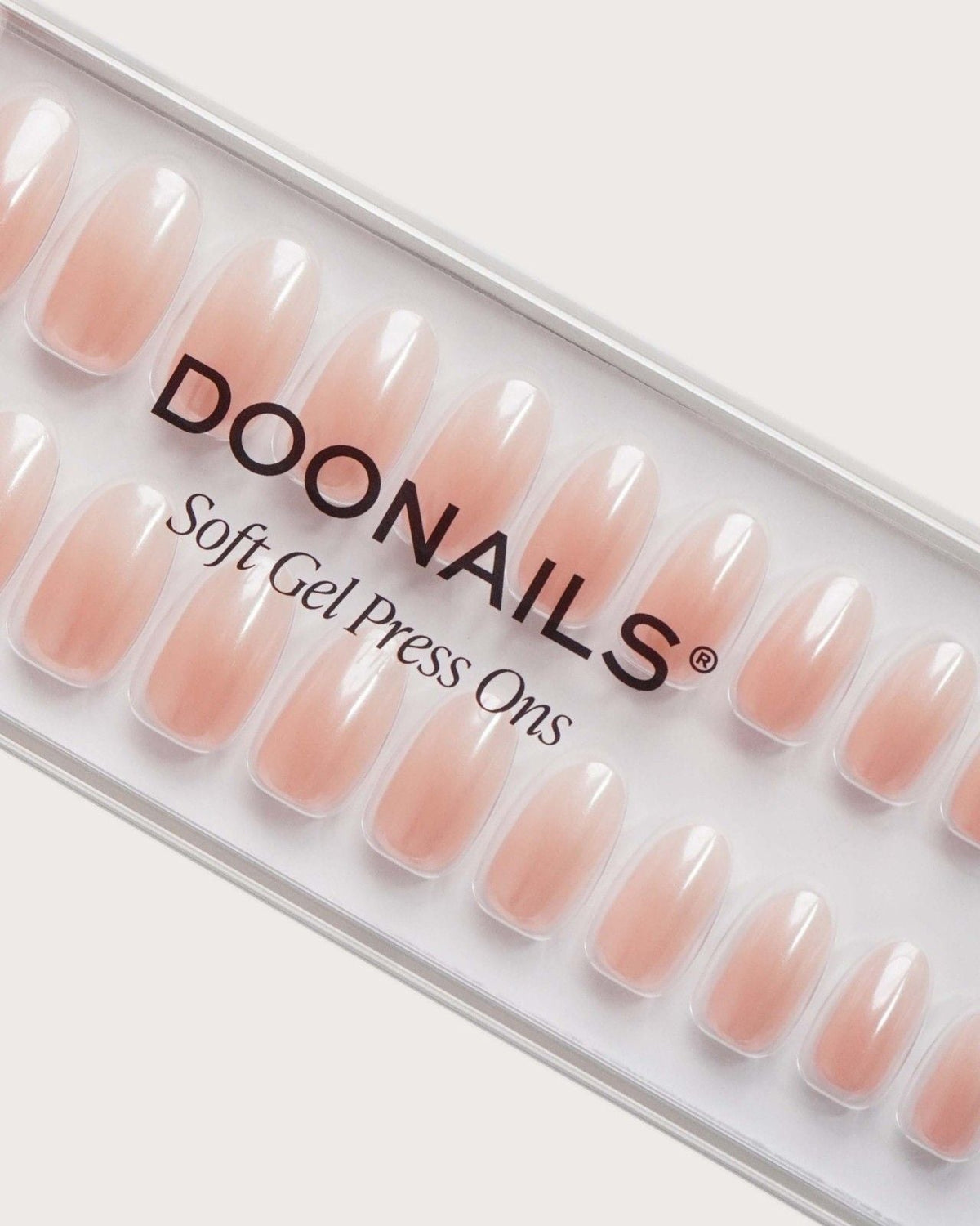 Glazed Babyboomer Medium Round Soft Gel Press Ons