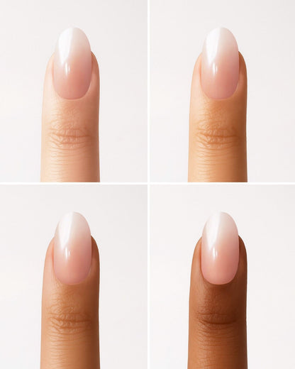 Glazed Babyboomer Medium Round Soft Gel Press Ons