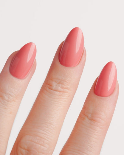 Peach Please Short Almond Soft Gel Press Ons