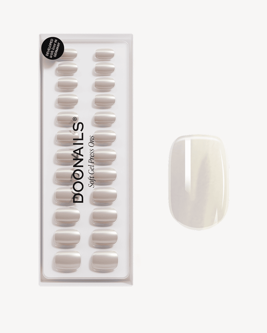 Toffee Short Square Soft Gel Press Ons