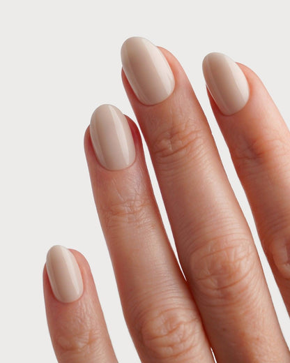 Vanilla Short Round Soft Gel Press Ons