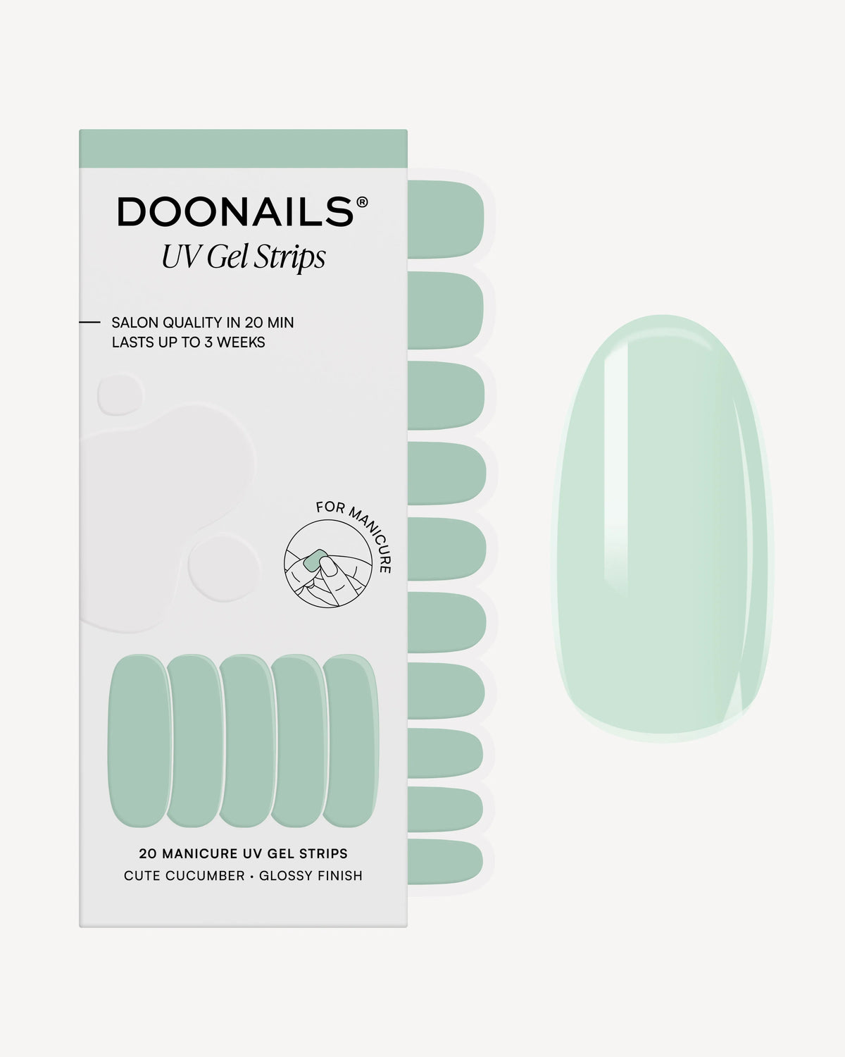 Cute Cucumber UV Gel Strips