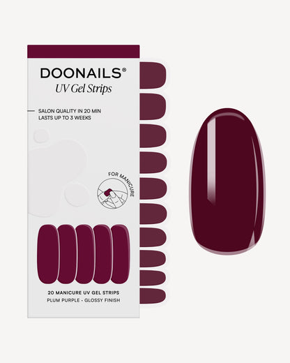 Plum Purple UV Gel Strips
