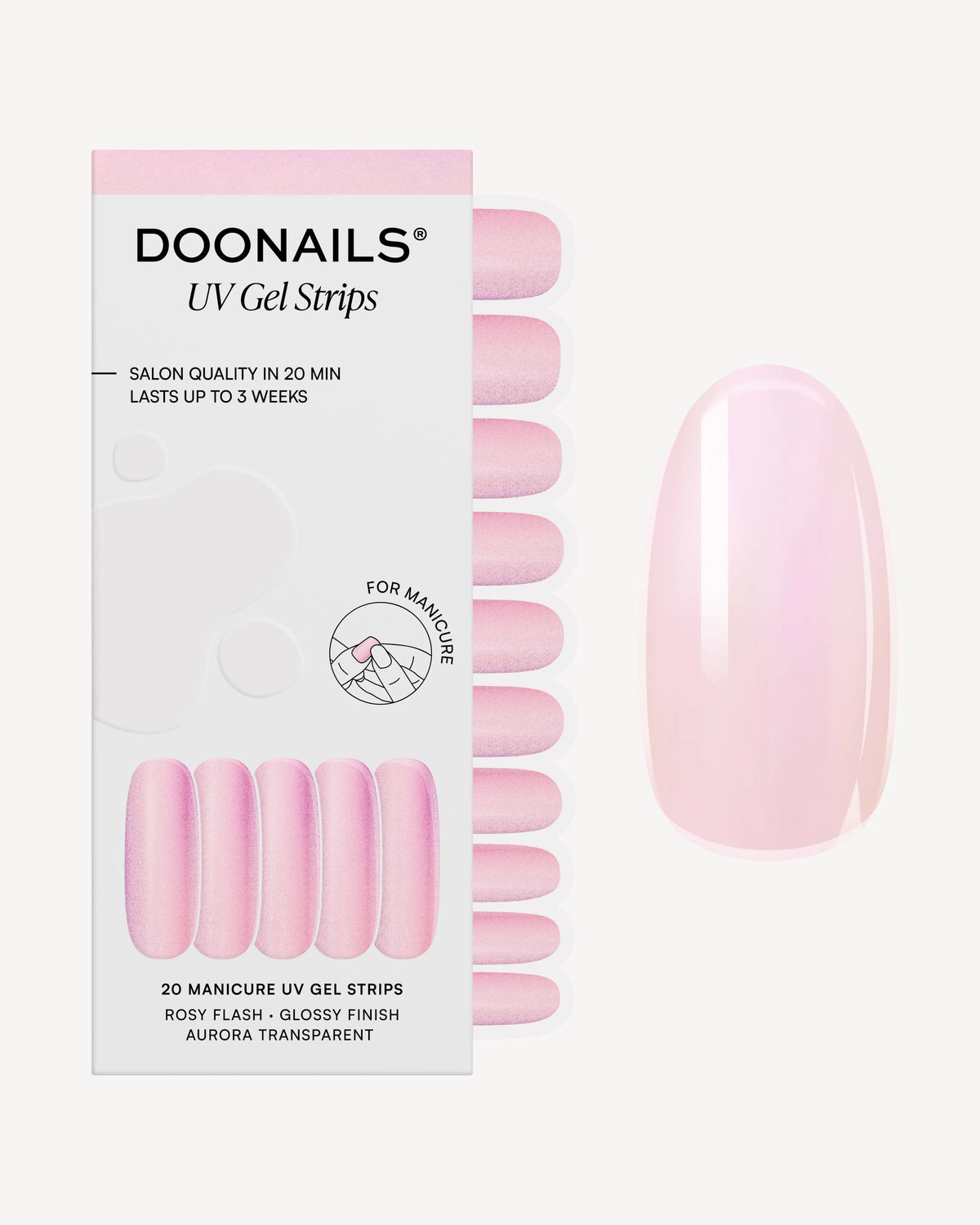 Rosy Flash UV Gel Strips