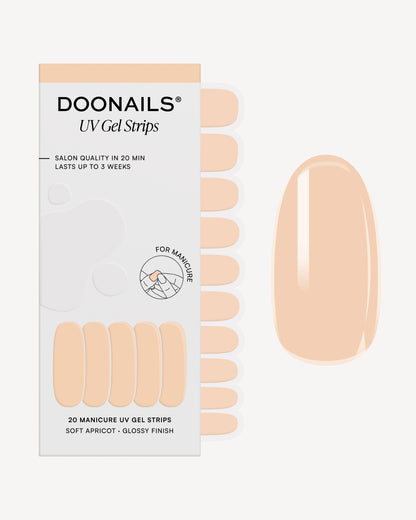 Soft Apricot UV Gel Strips