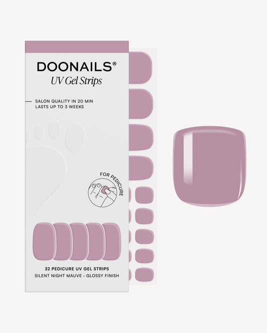 Silent Night Mauve Pediküre UV Gel Strips
