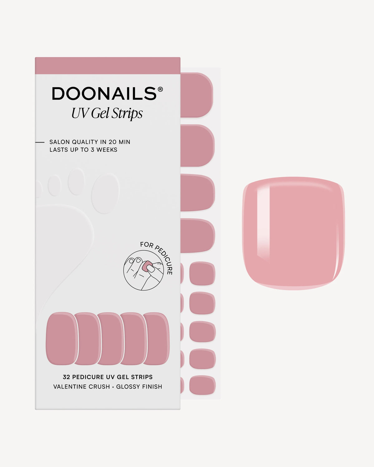Valentine Crush Pediküre UV Gel Strips