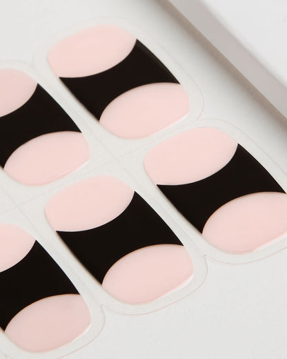 Black French UV Gel Strips