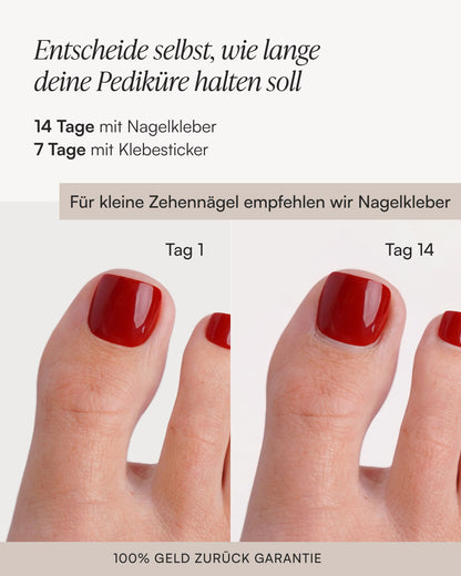 Ballerina Pediküre Soft Gel Press Ons