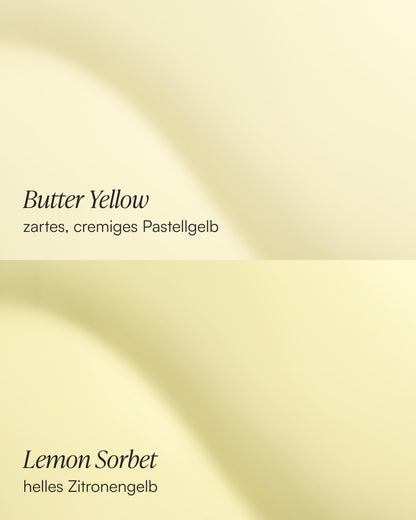 Butter Yellow Short Square Soft Gel Press Ons