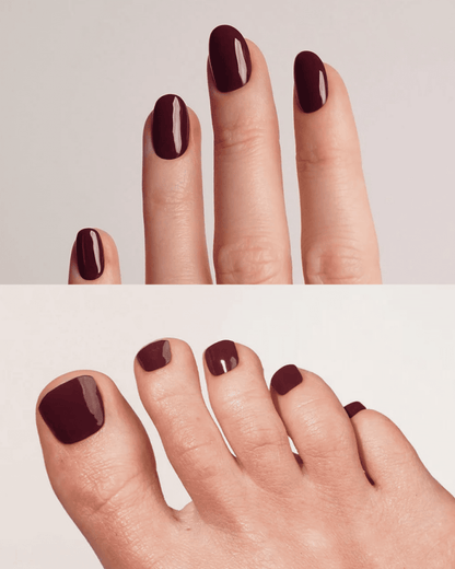 Plum Purple Mani & Pedi Set - UV Gel Strips